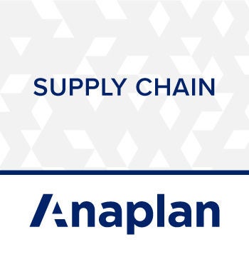 Anaplan recognization for Supply Chain.