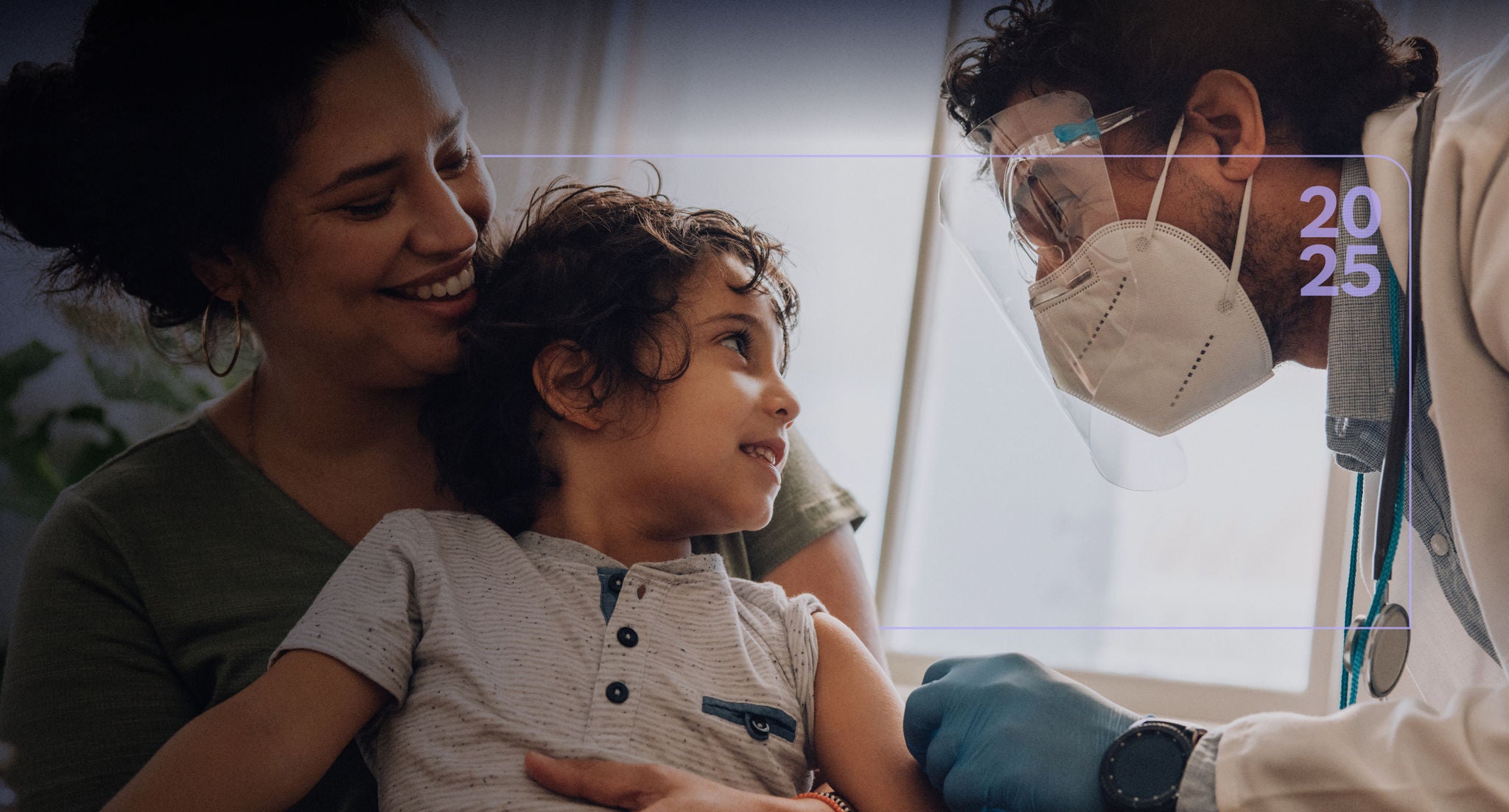 Doctor providing care to a child